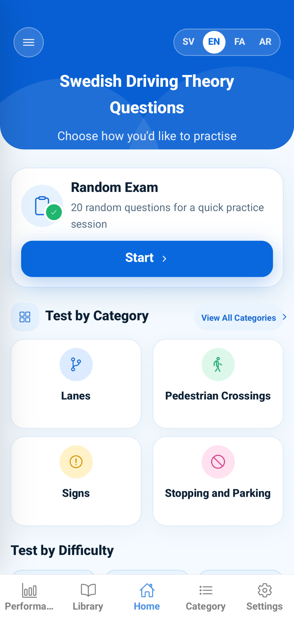 TrafikYar app English dashboard